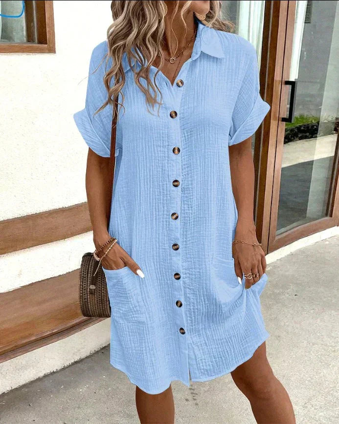 Violet – Women Button-Up Summer Dress - Image 5