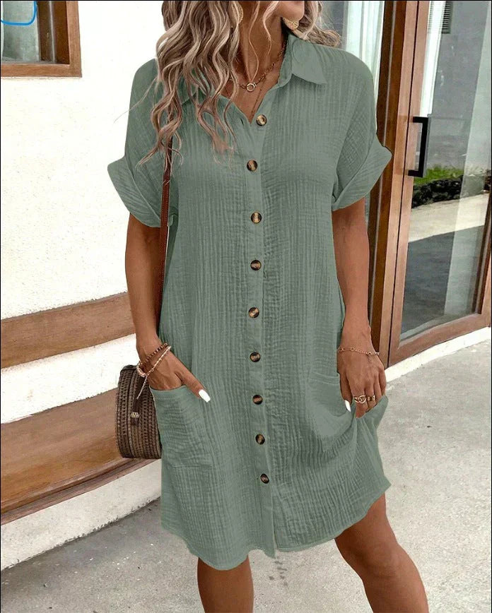 Violet – Women Button-Up Summer Dress - Image 4