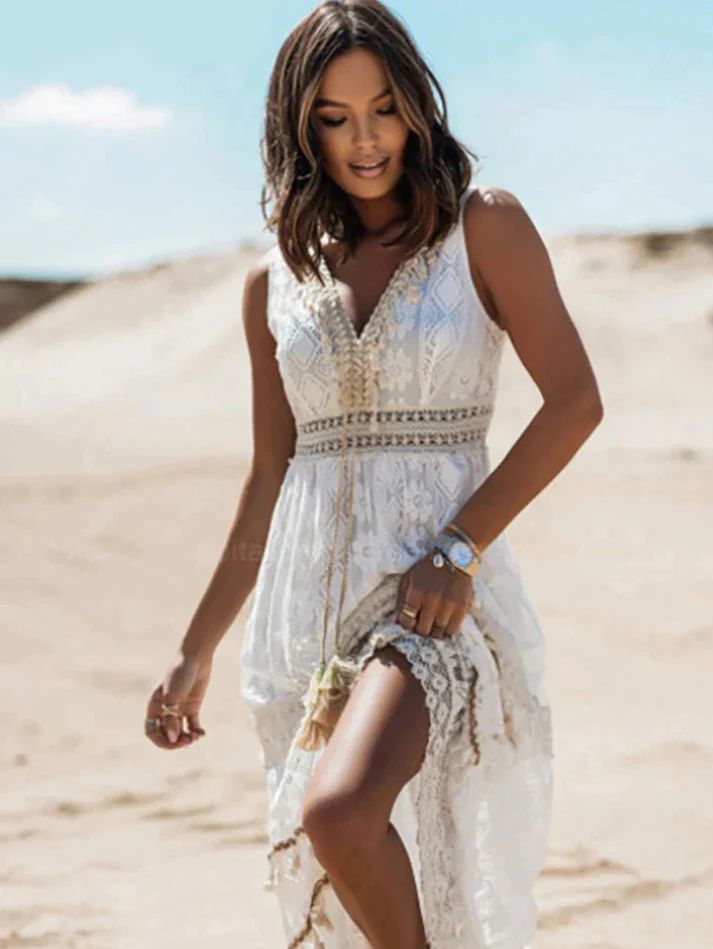 Mila – Women Summer Bohemian Maxi Dress - Image 2