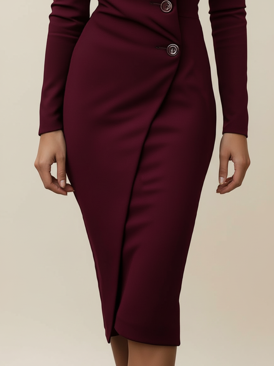 Josefine – Spring Button Detail Dress - Image 5