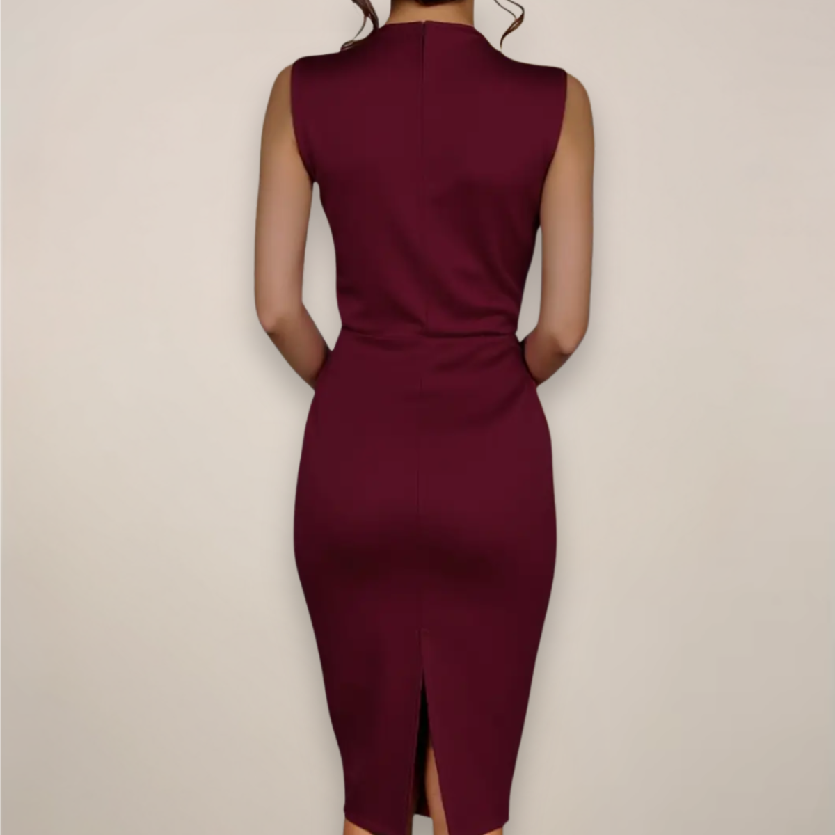 Anneliese – Sleeveless V-Neck Wrap Dress - Image 2