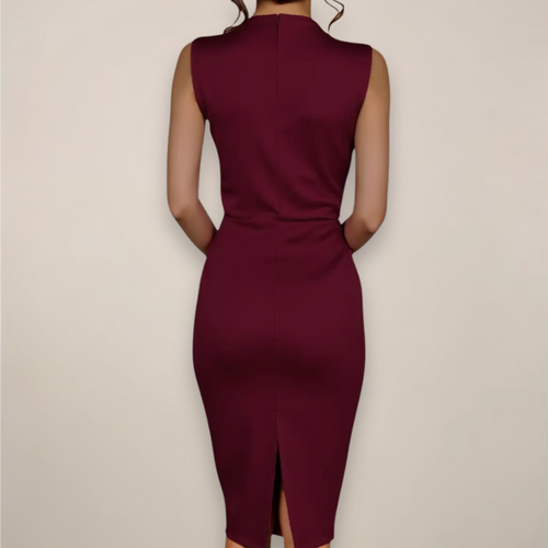 Anneliese – Sleeveless V-Neck Wrap Dress - Image 2