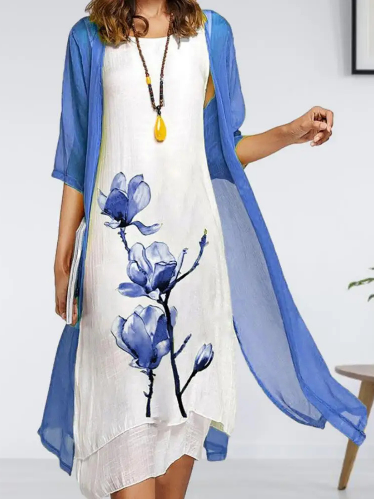 Stella – Floral  Two-piece Dress - Image 3