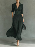 Helga – Women Chic Fitted Waist Dress - Image 1