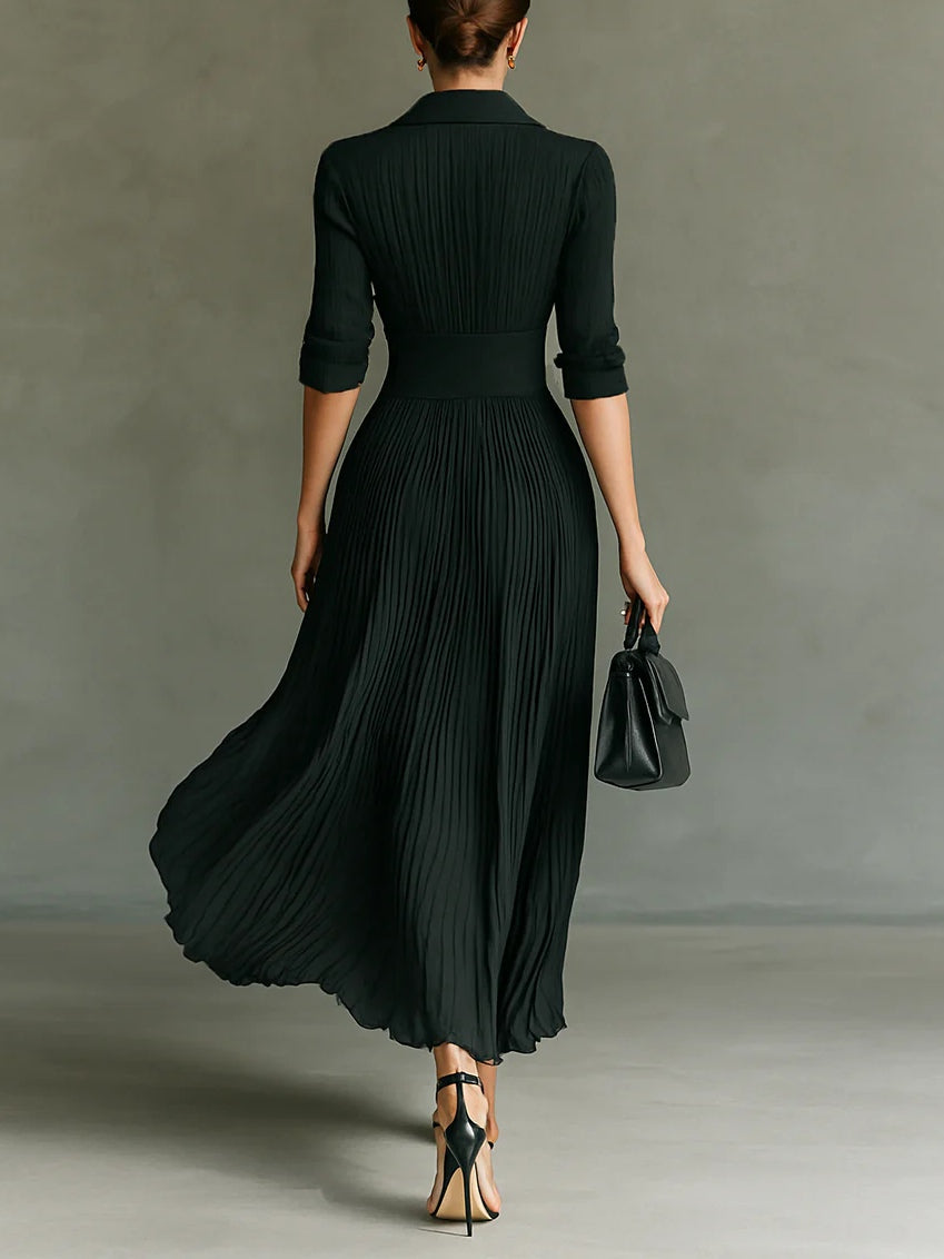 Helga – Women Chic Fitted Waist Dress - Image 2