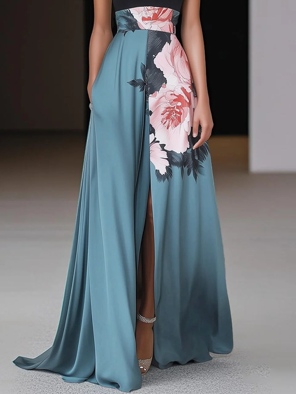 Sofia – Women Elegant Floral Maxi Dress - Image 3