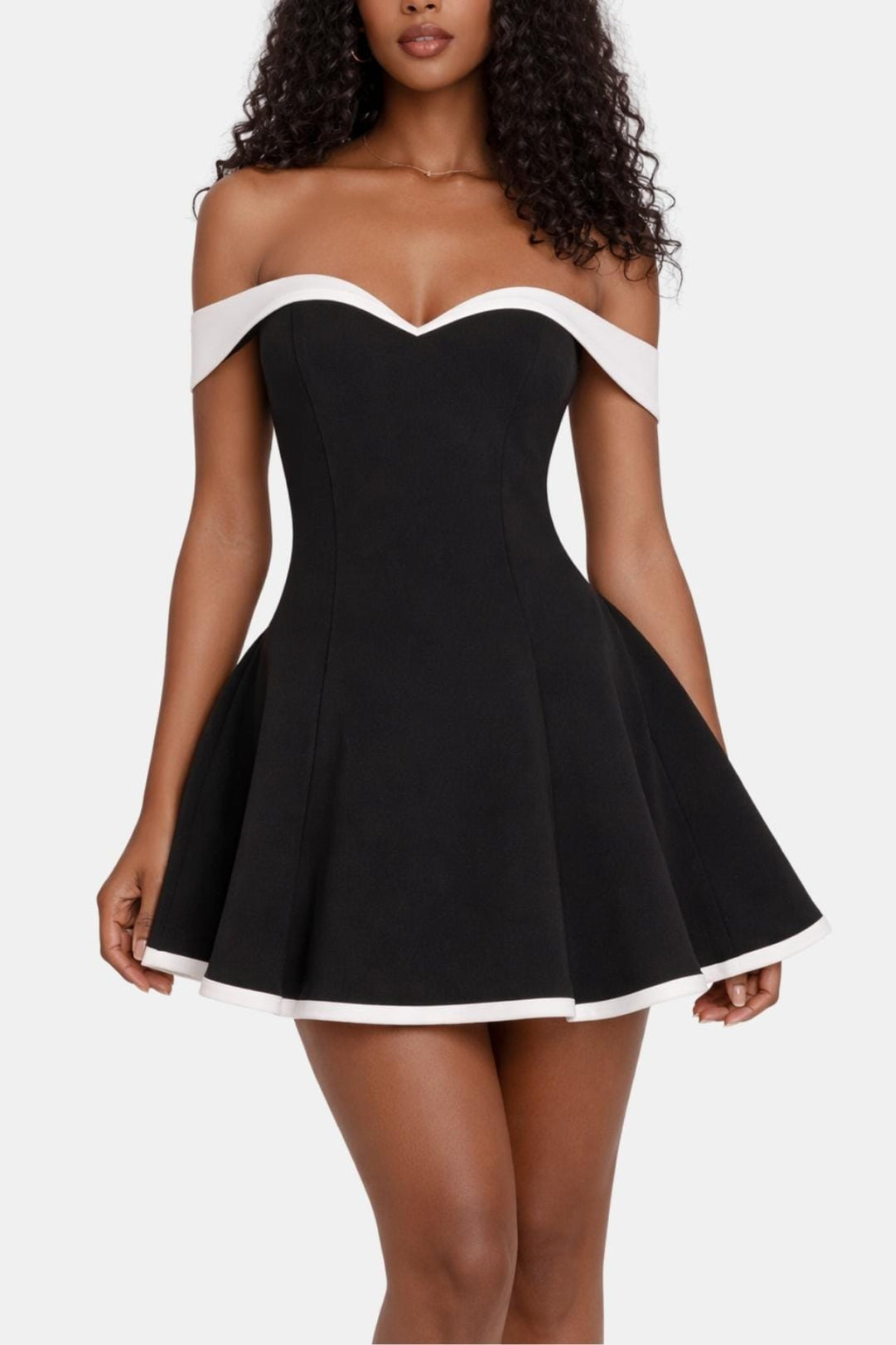 Emilia – Off-Shoulder Sculpted Dress - Image 7