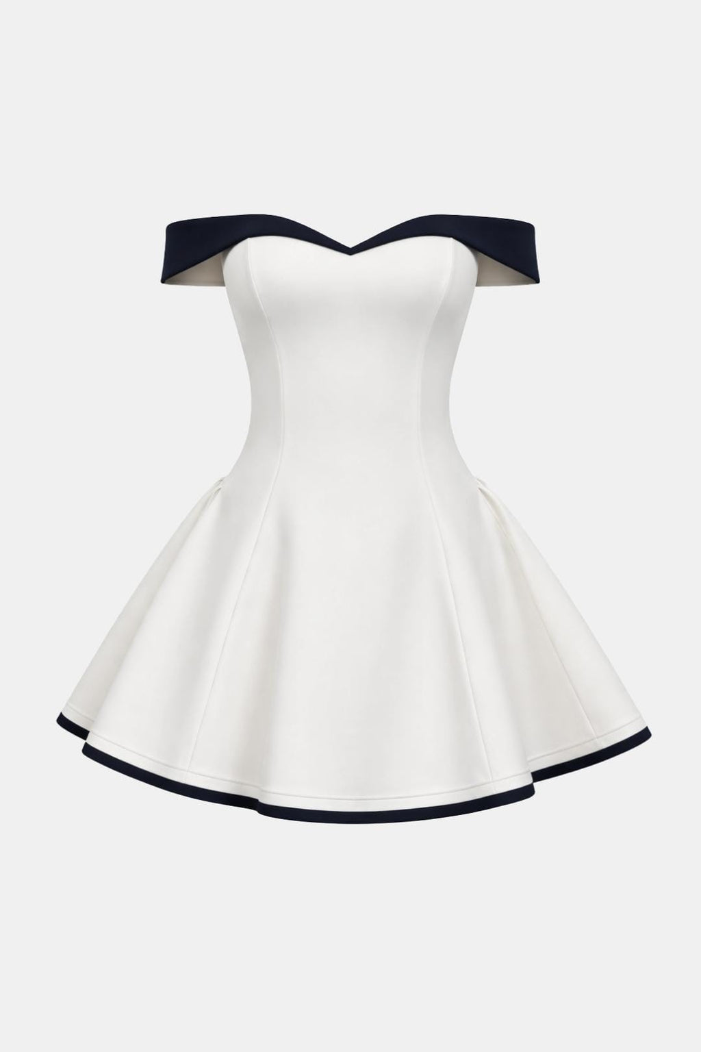 Emilia – Off-Shoulder Sculpted Dress - Image 9