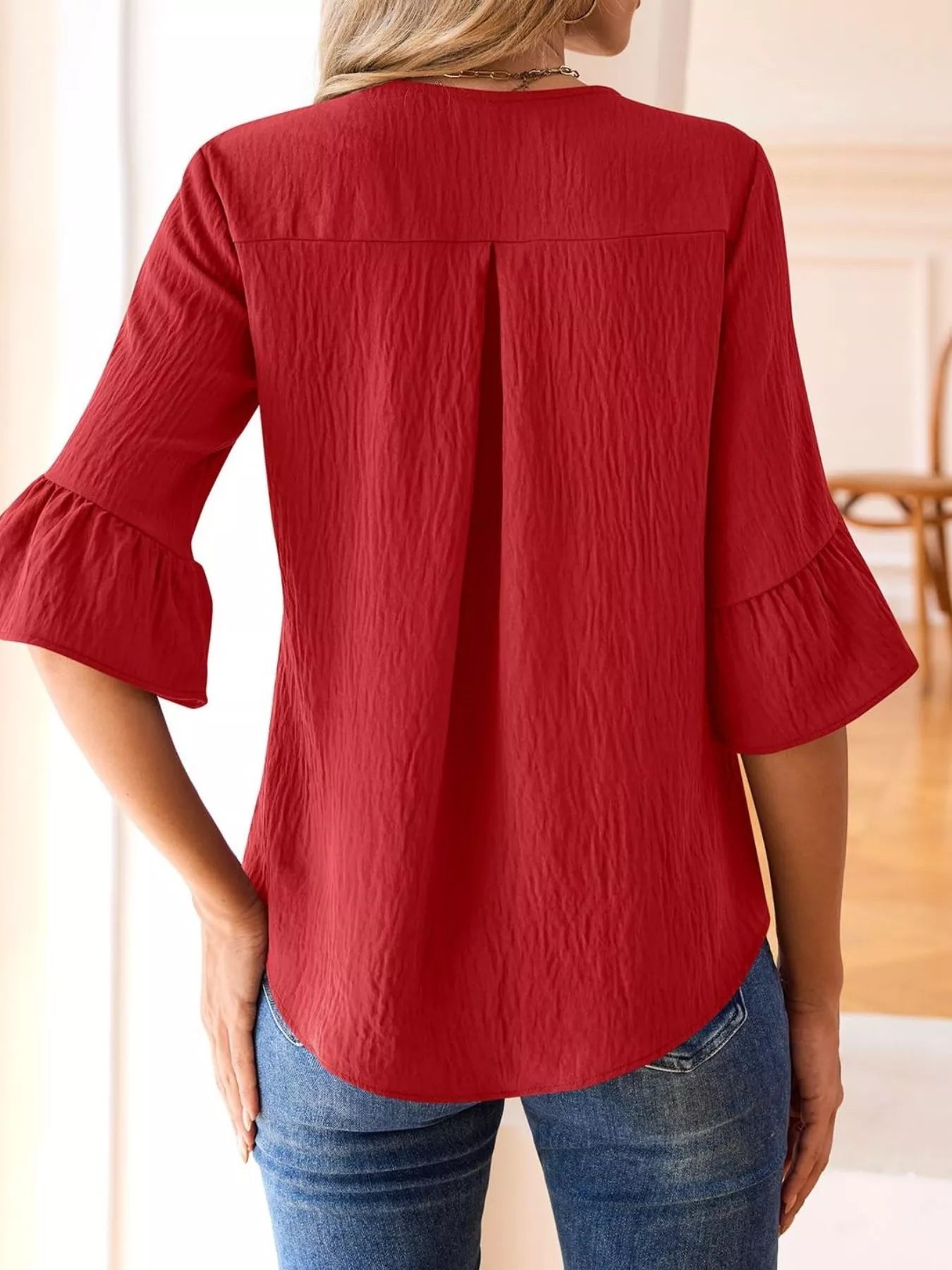 Annika – Ruffled Elegance Blouse - Image 13