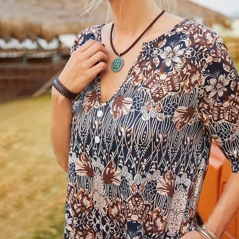 Helga – Floral with Pockets Dress - Image 4