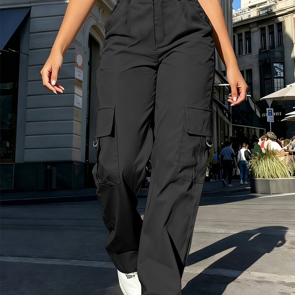 Cargo Pants Women's High Waisted with Pockets - Image 12