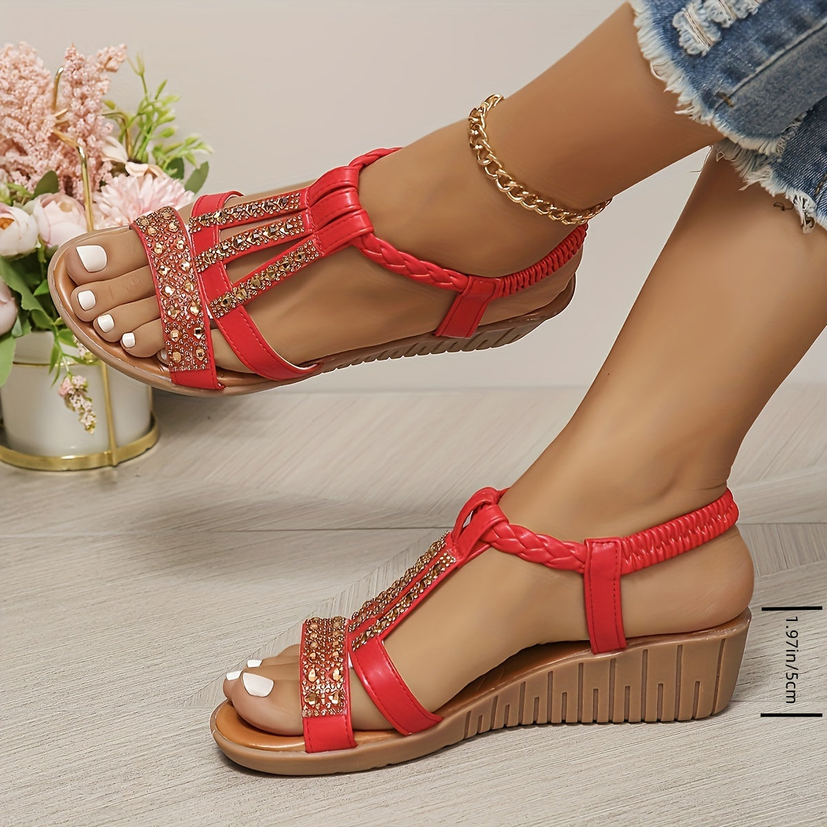 Lieselotte – Strap Wedge Summer Sandals - Image 2