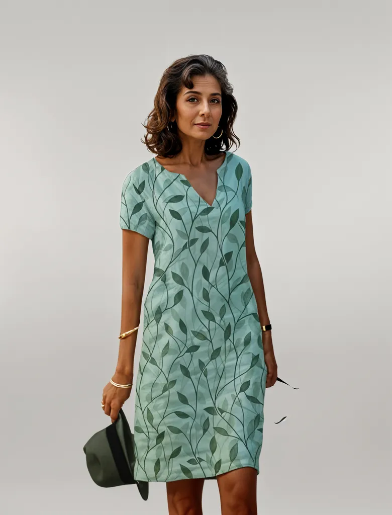 Anna – Women Floral Print Summer Dress - Image 1