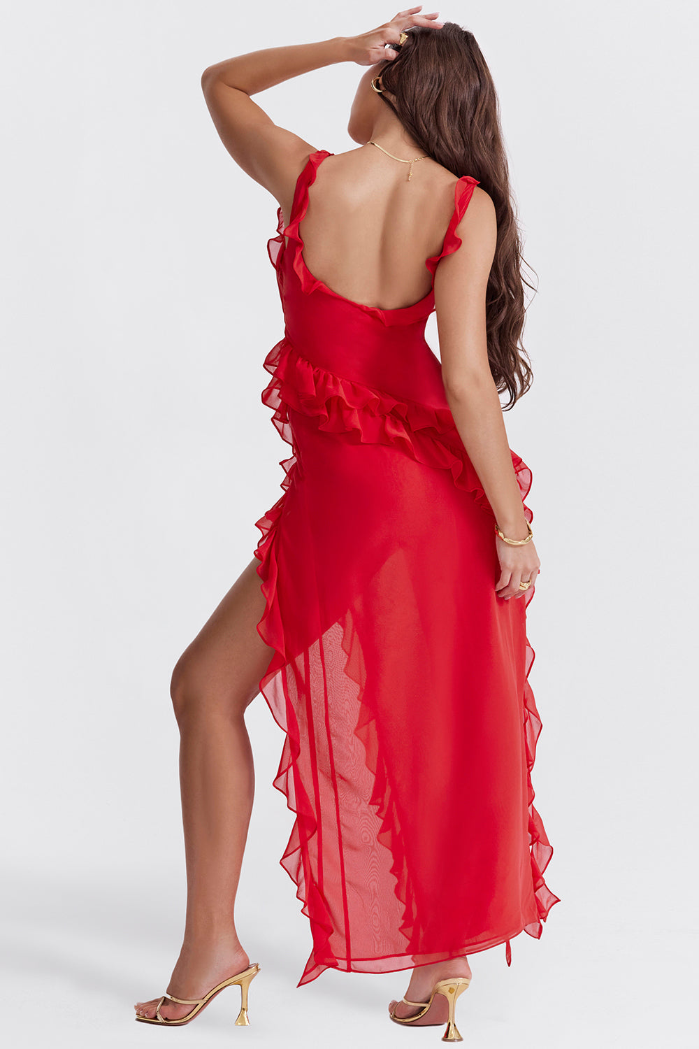Maren – Elegantes Maxikleid mit Rüschen für Damen - Image 9