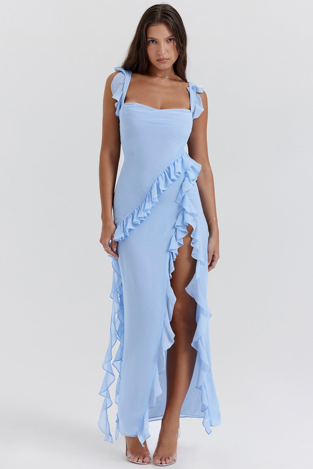 Maren – Elegantes Maxikleid mit Rüschen für Damen - Image 3
