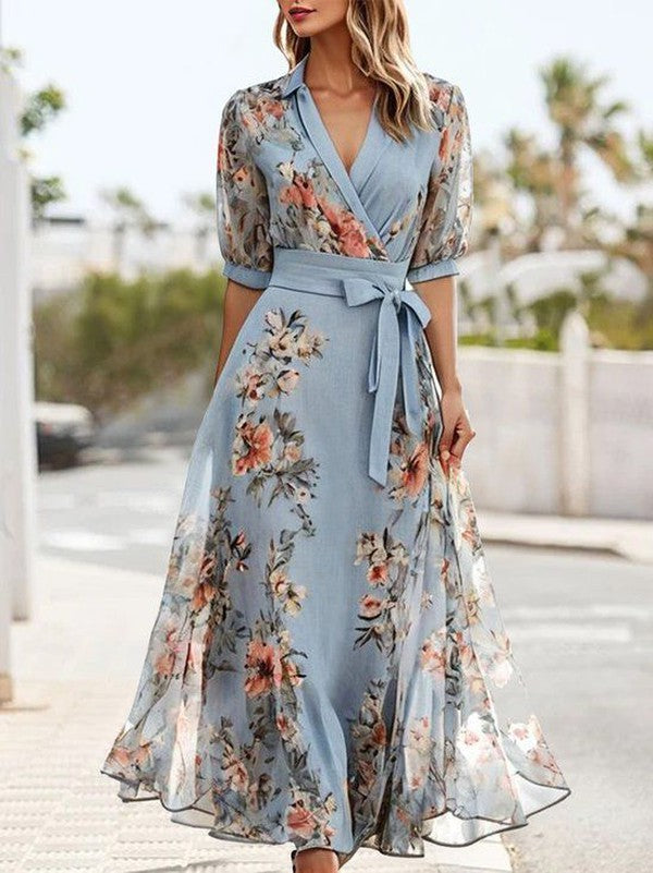 Isabella – Women V-Neck Maxi Dress - Image 2