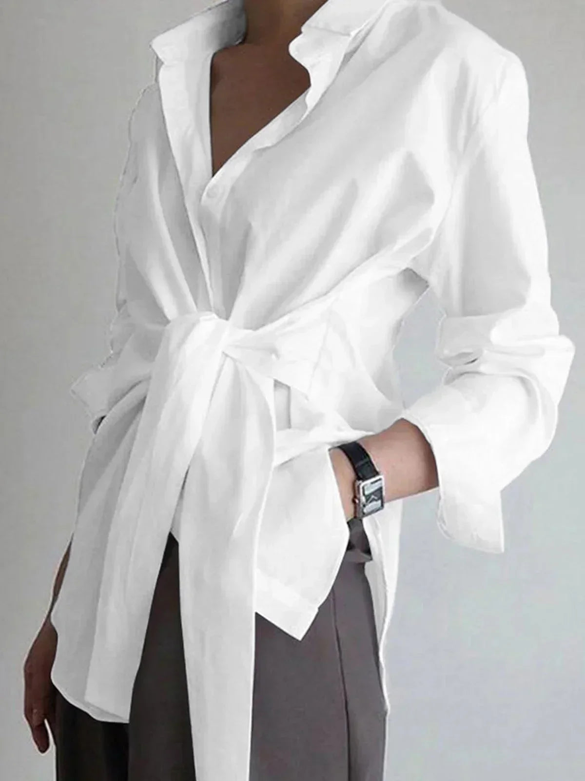 Paula – Tie-Front Wedding Guest Blouse - Image 1
