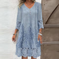 Isla – Women Embroidered Lace Detail Dress - Image 1