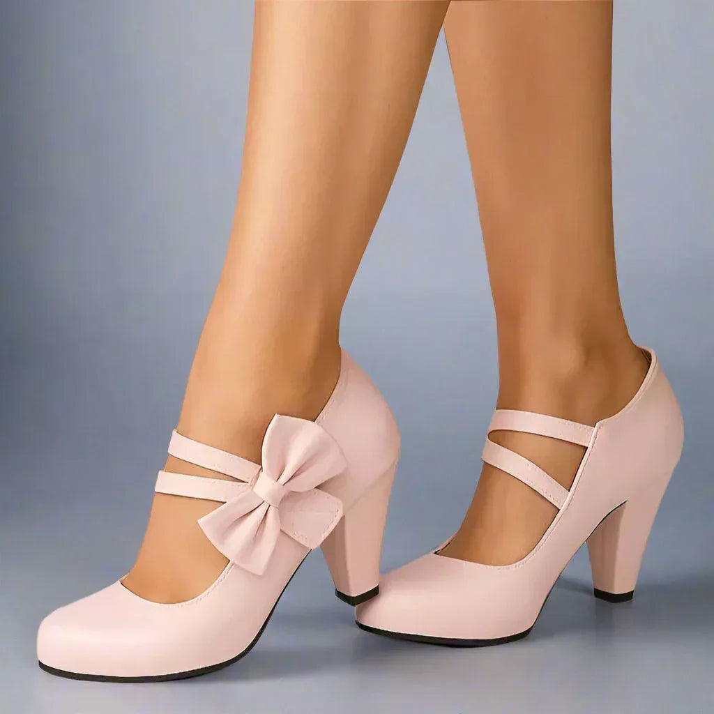 Elise – Elegant Bow Detail Heels - Image 4