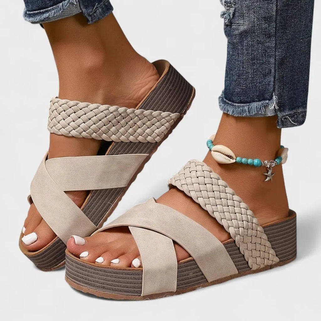Cecilia – Stylish Cross-Strap Sandals - Image 3