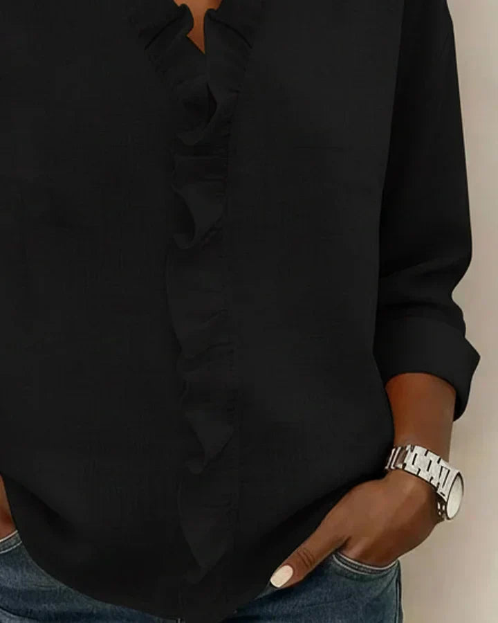 Yvonne – Lightweight V-Neck Blouse - Image 7