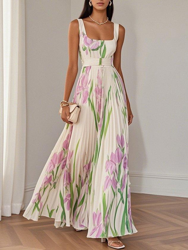 Lieselotte – Women Floral Print Maxi Dress - Image 8