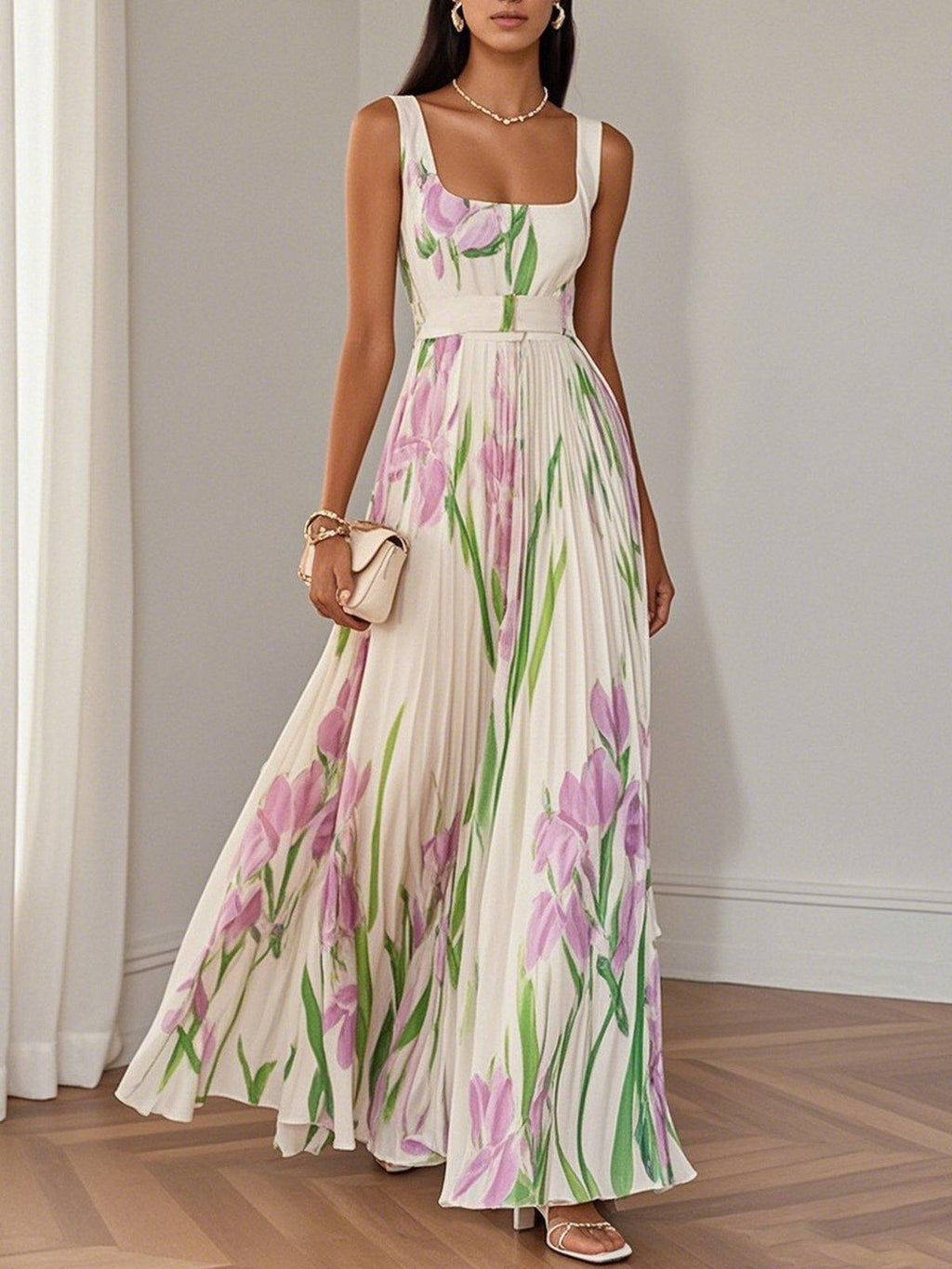 Lieselotte – Women Floral Print Maxi Dress - Image 1