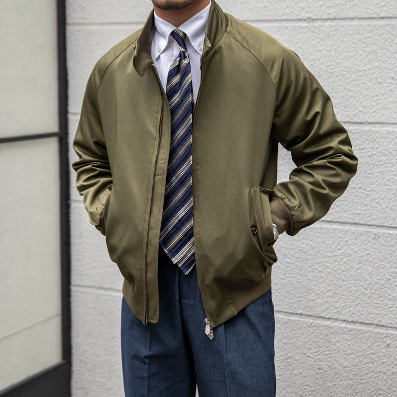Classic men's bomber jacket with a stand-up collar - J&B; - 3 - Elvaroza.com