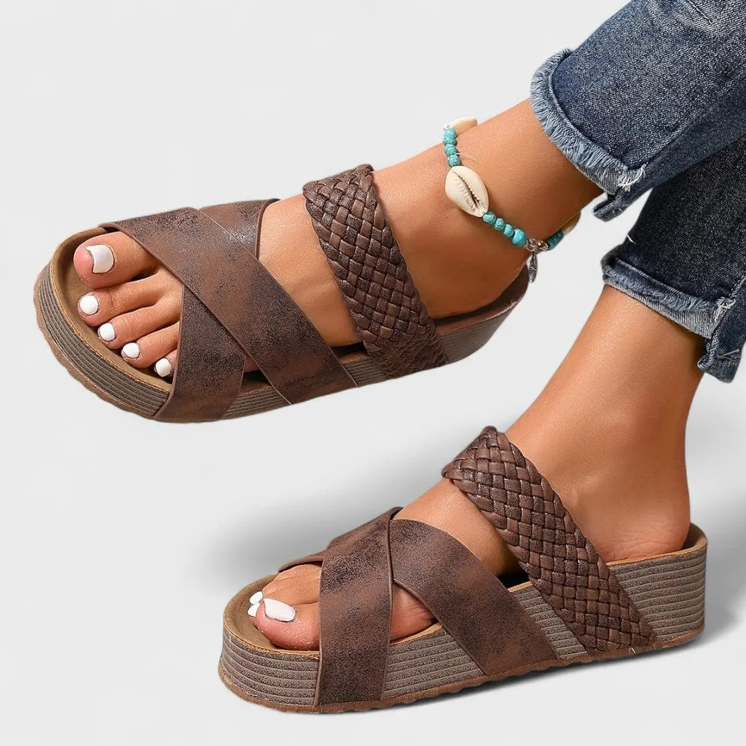 Cecilia – Stylish Cross-Strap Sandals - Image 2