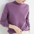 Women's Sweaters – Soft Knit with a High Collar - J&B; - 1 - Elvaroza.com