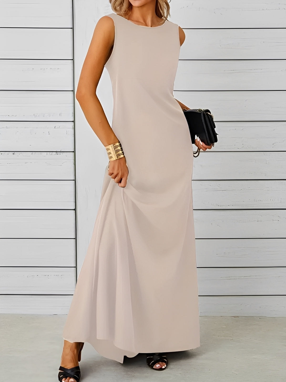 Maxi Dress Women's Sleek Silhouette with Flattering Flow - Image 1
