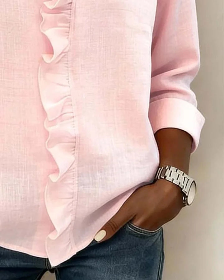 Yvonne – Lightweight V-Neck Blouse - Image 10
