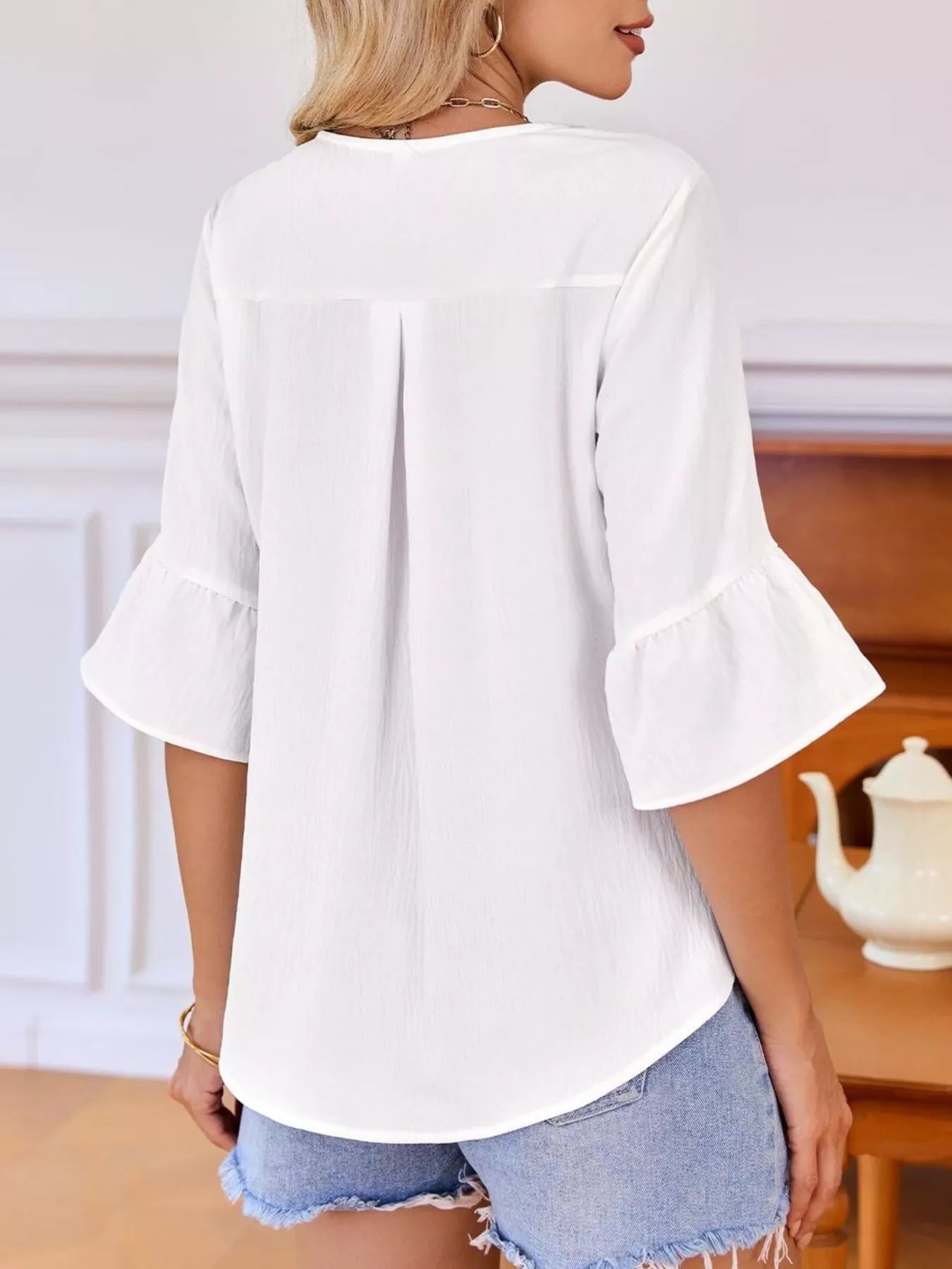 Annika – Ruffled Elegance Blouse - Image 7