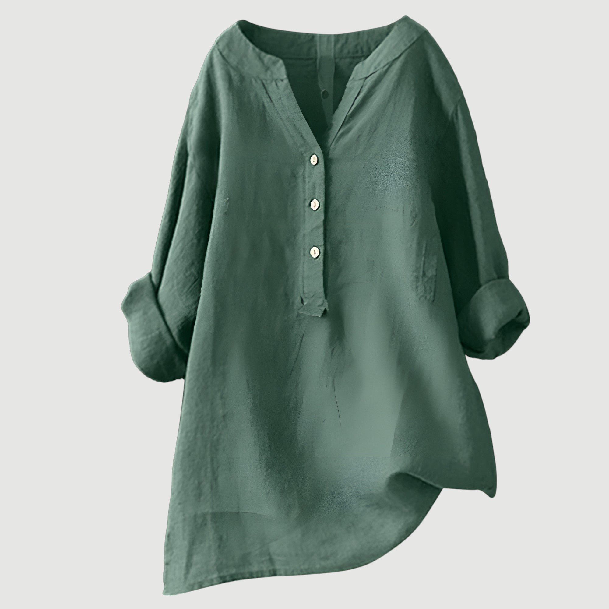 Ingrid – Women Button Tunic Blouse - Image 4