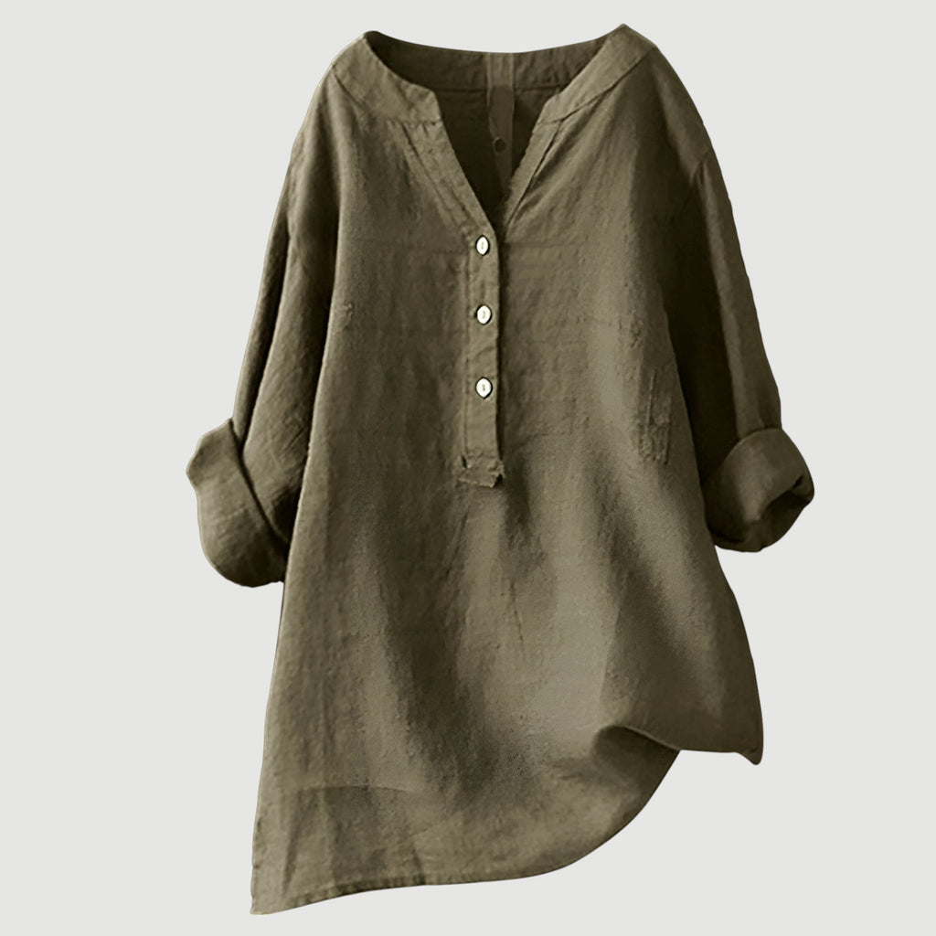 Ingrid – Women Button Tunic Blouse - Image 11
