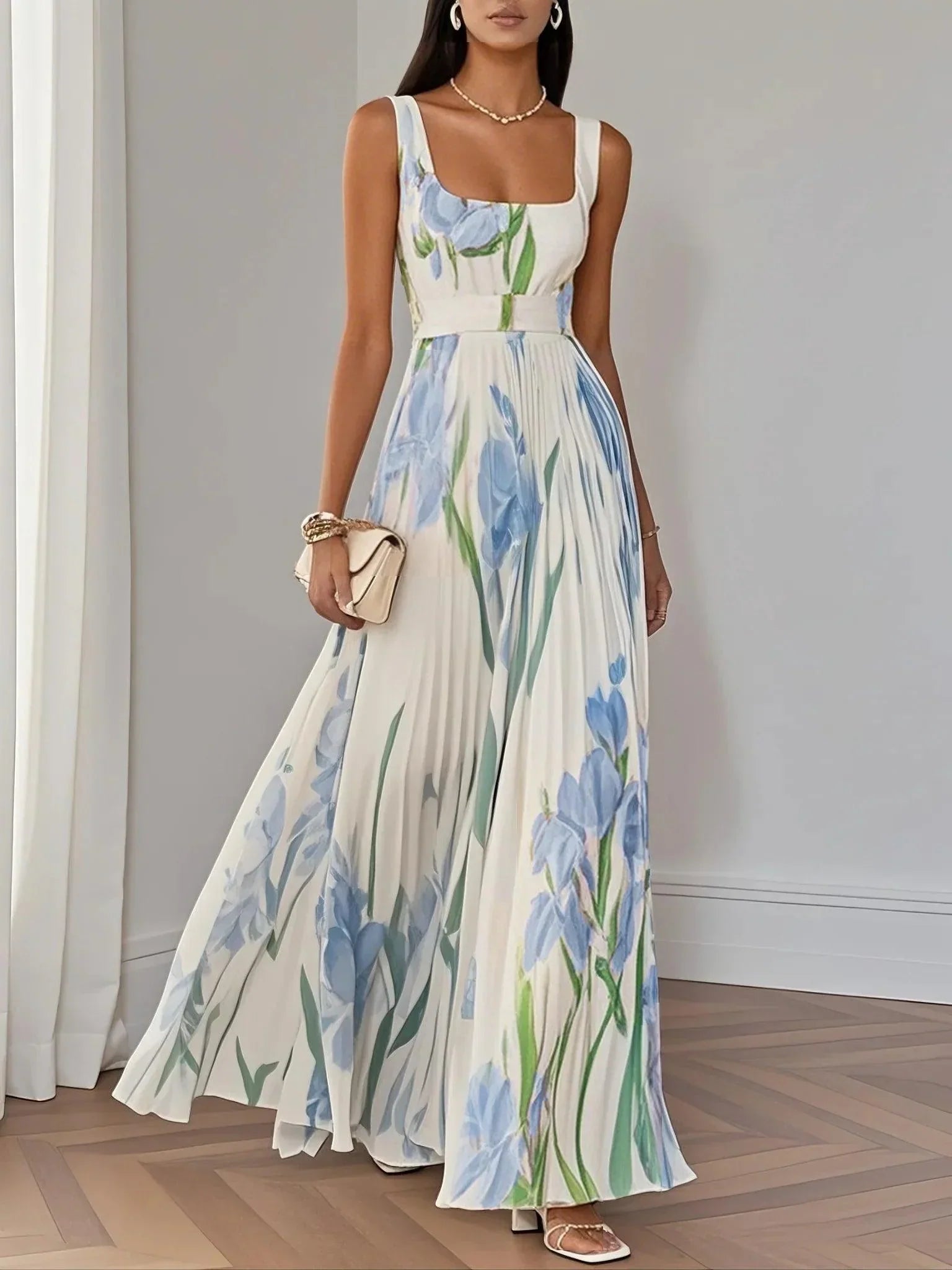 Lieselotte – Women Floral Print Maxi Dress - Image 2