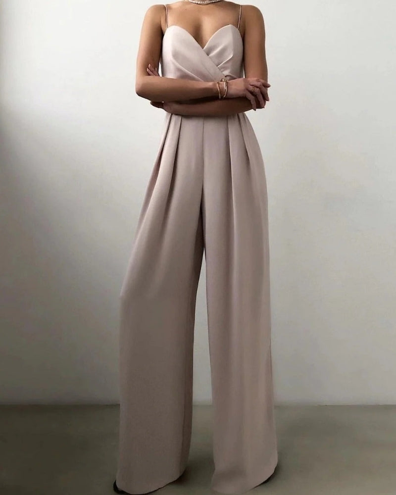 Wide Leg Jumpsuit Women's with Spaghetti Straps - Image 6