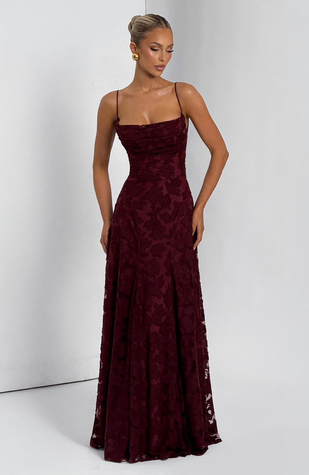 Maxi Dress Women's Elegant Floral Design with Flattering Silhouette - Image 17
