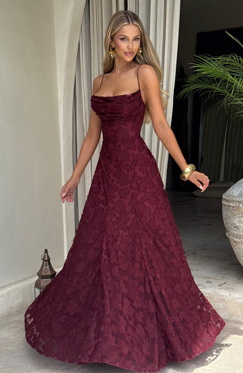 Maxi Dress Women's Elegant Floral Design with Flattering Silhouette - Image 21