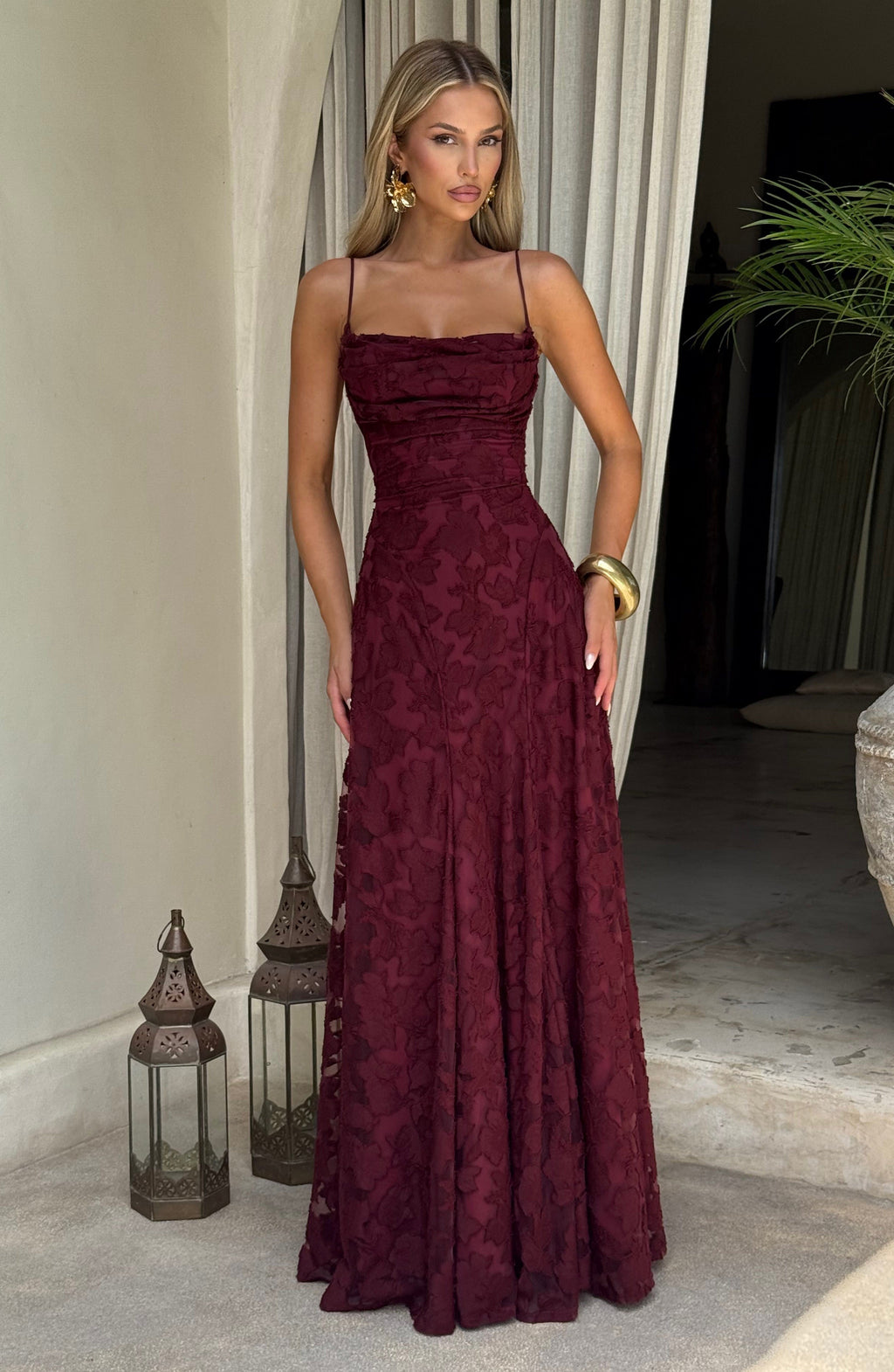 Maxi Dress Women's Elegant Floral Design with Flattering Silhouette - Image 22