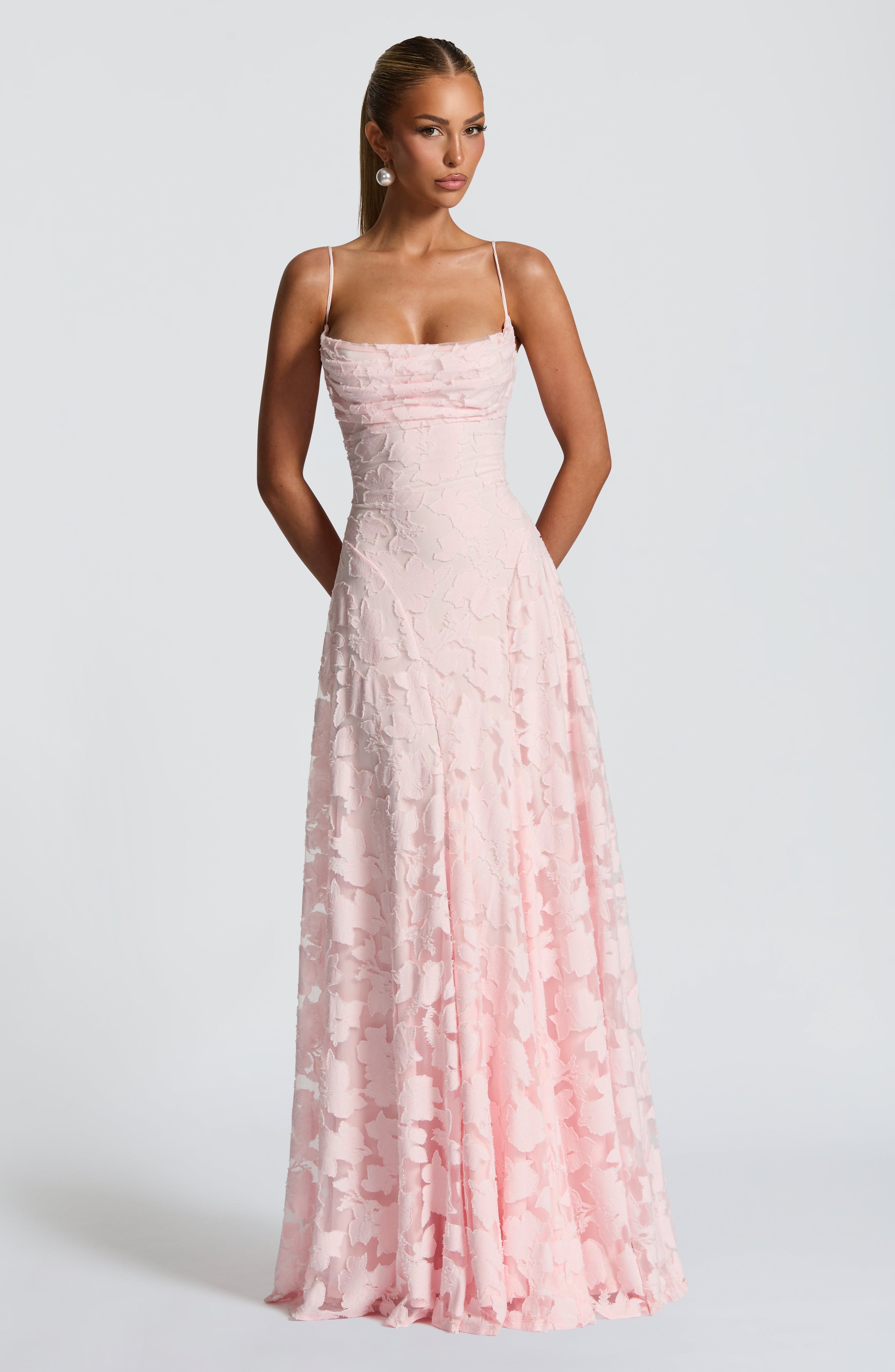 Maxi Dress Women's Elegant Floral Design with Flattering Silhouette - Image 13