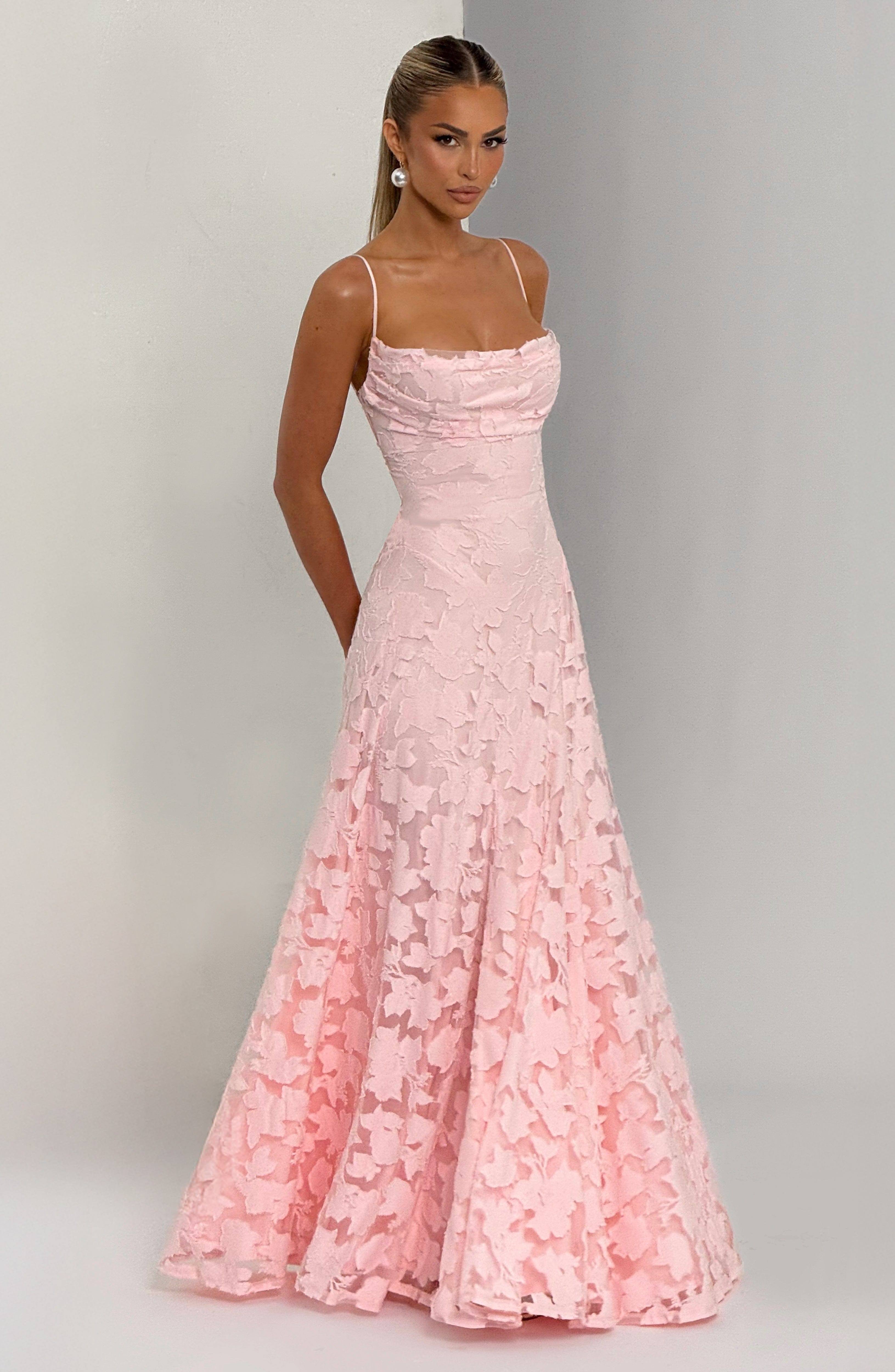 Maxi Dress Women's Elegant Floral Design with Flattering Silhouette - Image 15