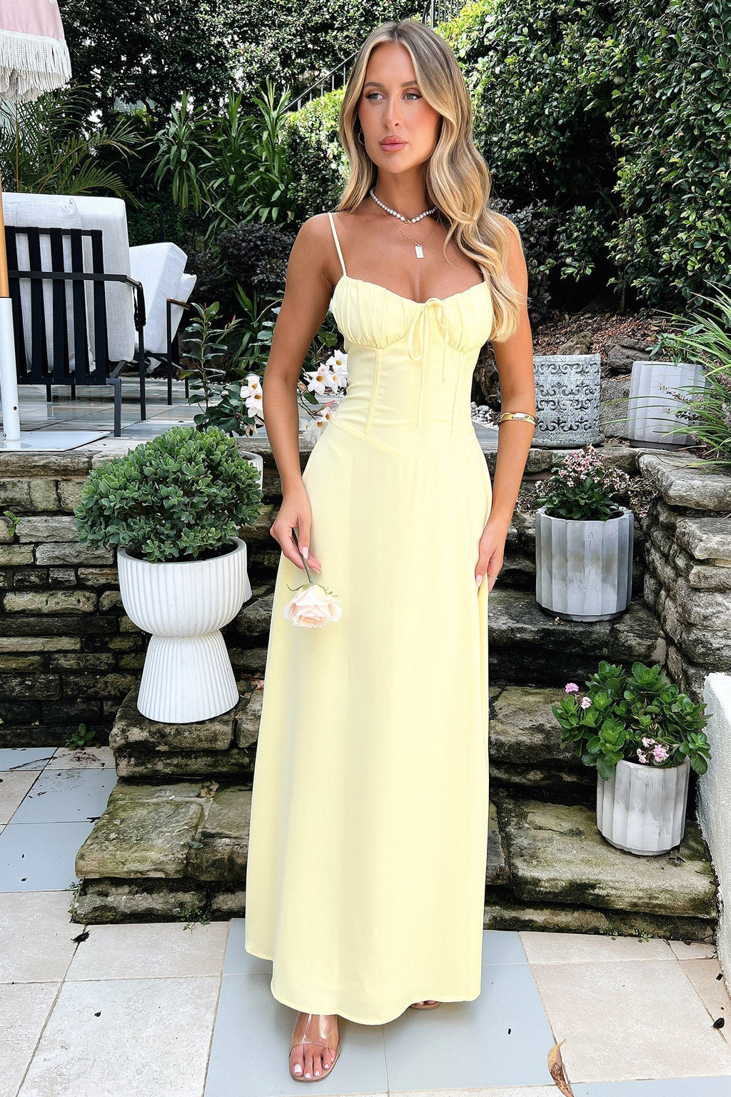Maxi Dress Women's Elegant Fit with Sweetheart Neckline - Image 2