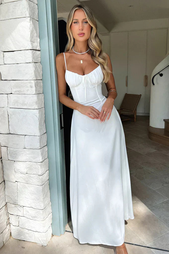 Maxi Dress Women's Elegant Fit with Sweetheart Neckline - Image 8