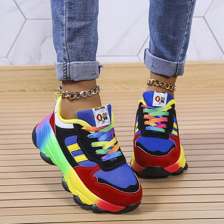 Maren – Trendy Rainbow Sneakers - Image 1