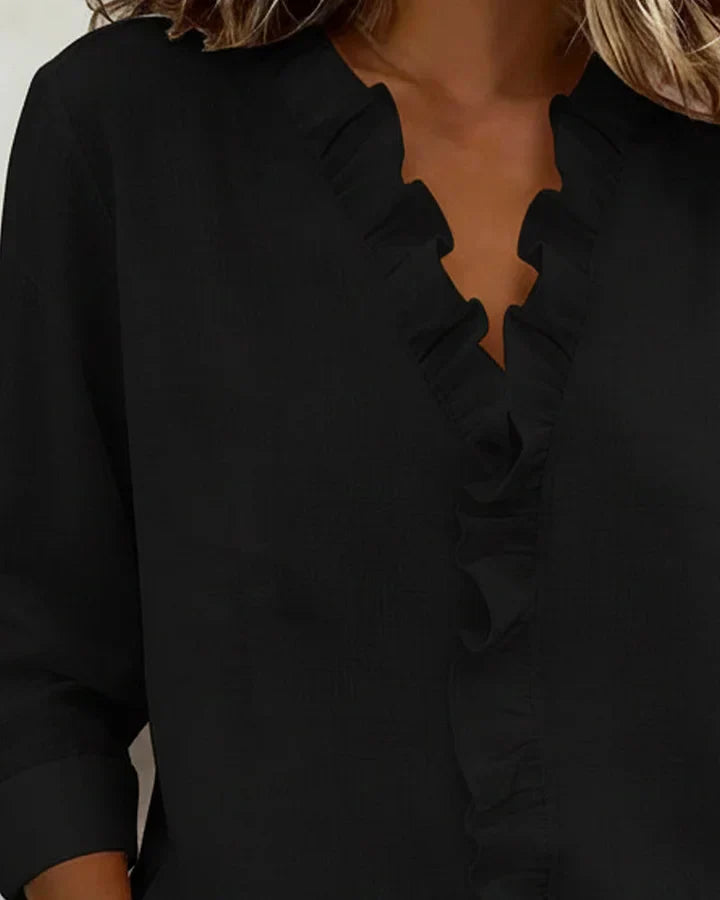 Yvonne – Lightweight V-Neck Blouse - Image 6