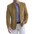 Men's Blazer with Structured Fit and Button Closure - Image 1