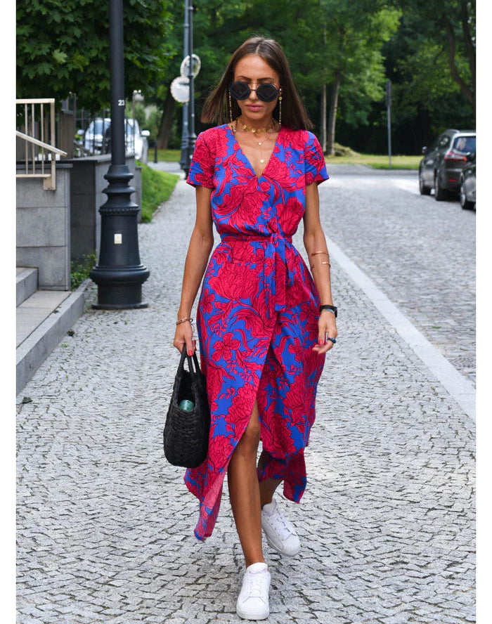 Olivia – Women Floral Print Maxi Dress - Image 3