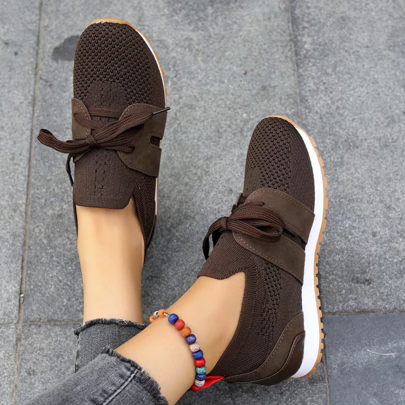 Kirsten – Lace Up Flats Sneakers - Image 3