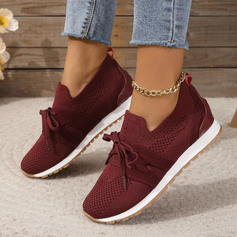 Kirsten – Lace Up Flats Sneakers - Image 5
